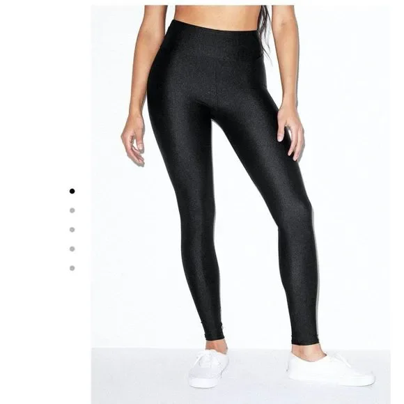 AMERICAN APPAREL Nylon Tricot High Waist Legging L - Picture 1 of 6